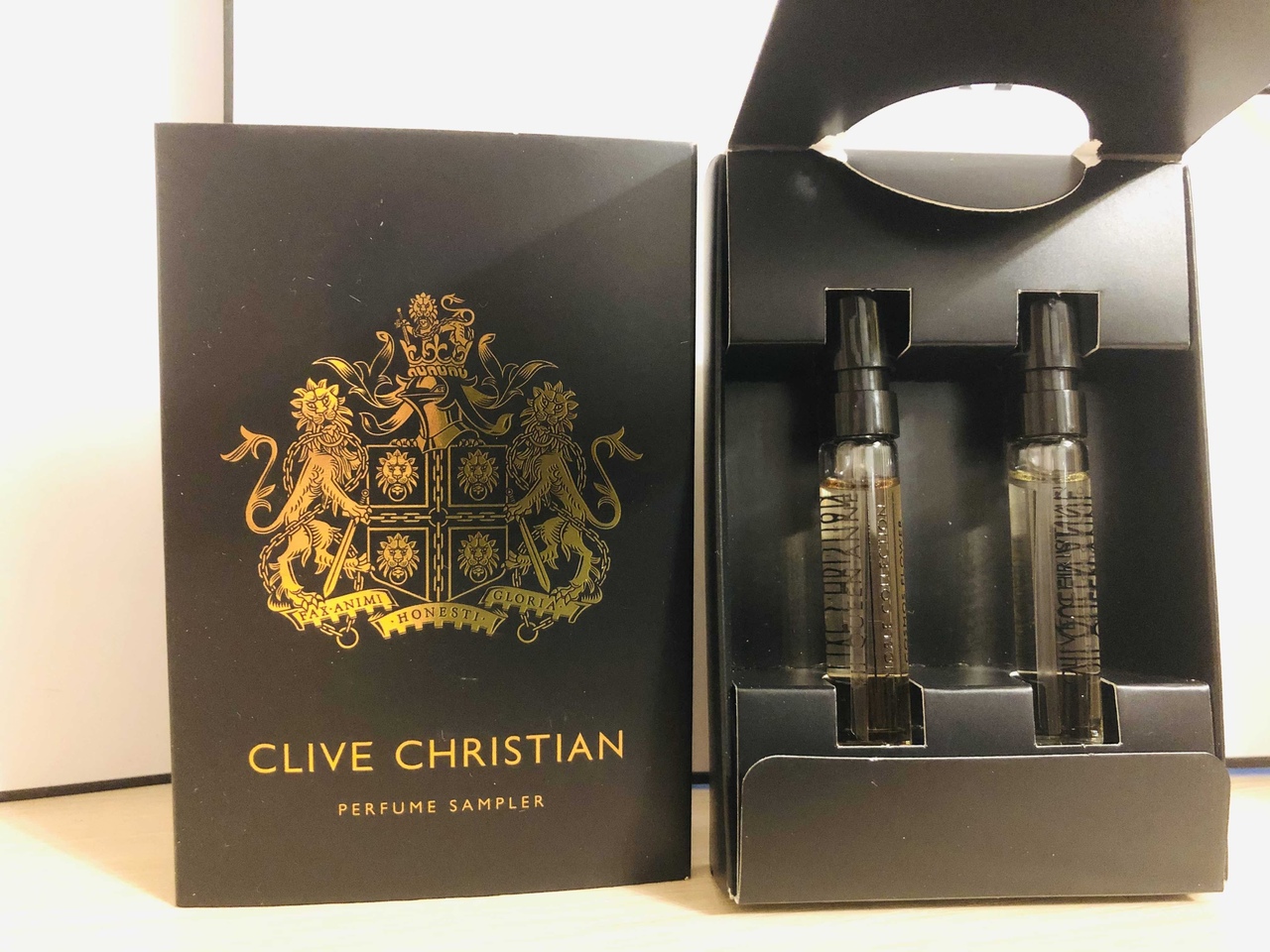 CLIVE CHRISTIAN set COSMOS FLOWER + NOBLE VII QUEEN ANNE ROCK ROSE 2*1.5ml parfume