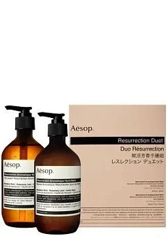 AESOP RESURRECTION DUET набор средств для рук( жидкое мыло 500ml + востанавливающий бальзам для рук 500ml)