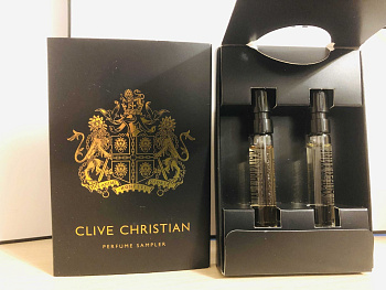 CLIVE CHRISTIAN set COSMOS FLOWER + NOBLE VII QUEEN ANNE ROCK ROSE 2*1.5ml parfume